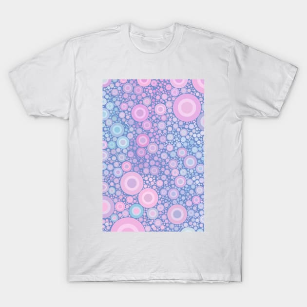 Pastel Jaw Breaker Abstract Polka Dots Pattern T-Shirt by love-fi